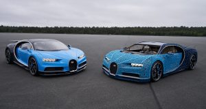 Une Bugatti Chiron grandeur nature assemblée en pièces de Lego