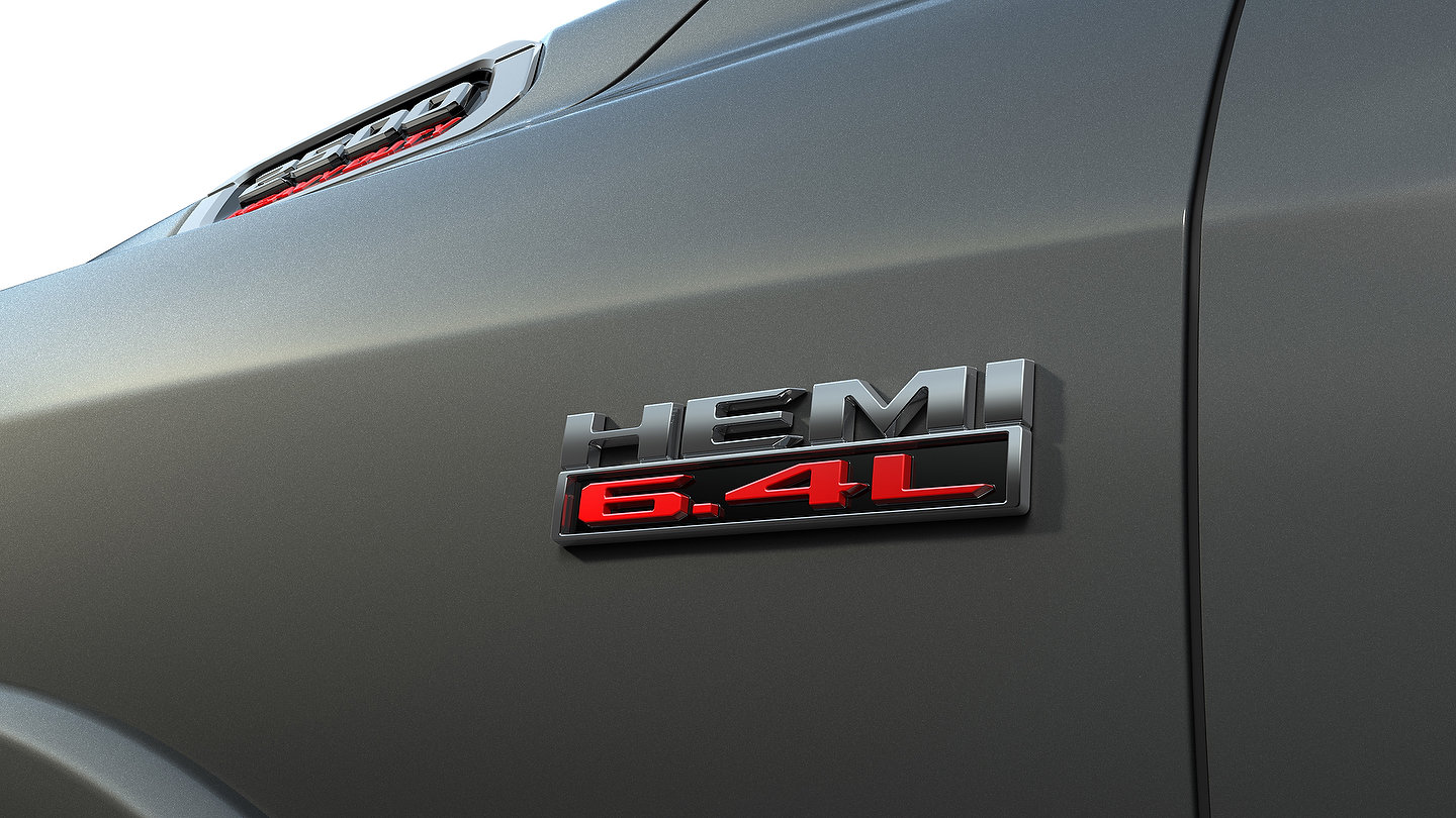 2019 Ram Heavy Duty 6.4-liter HEMI® badge