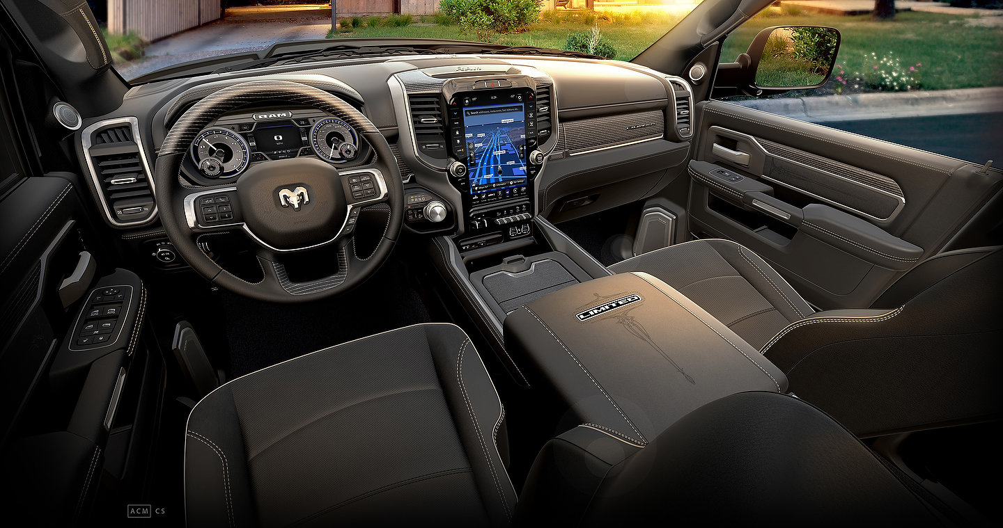 2019 Ram Heavy Duty Limited Black interior