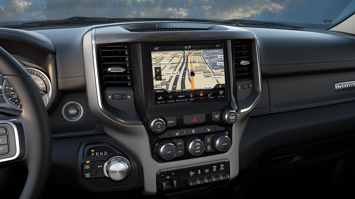 2019 Ram Heavy Duty 8.4-inch screen navigation