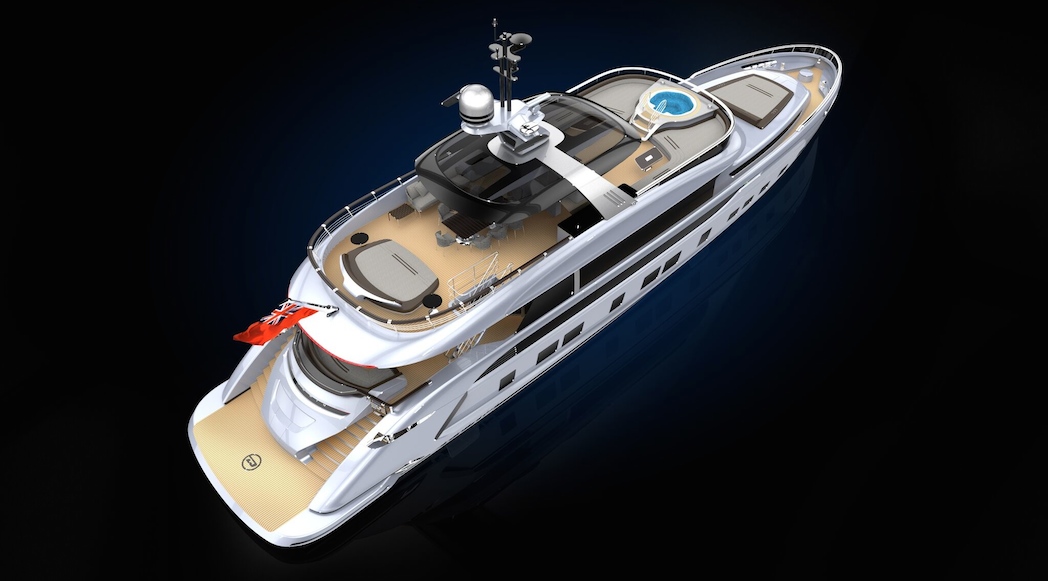 Porsche Design Dynamiq GTT 115 Hybrid Superyacht-o