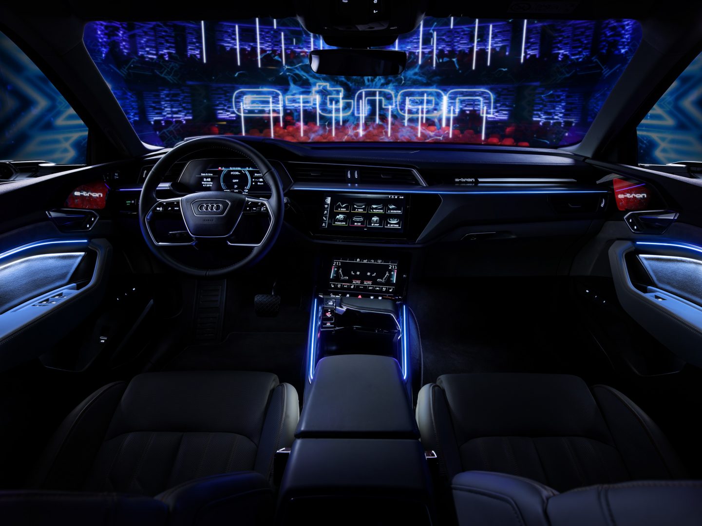 The Audi e-tron prototype on the stage in the Royal Danish Playh