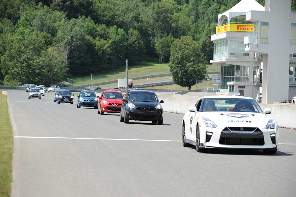 Nissan Micra parade with owners
